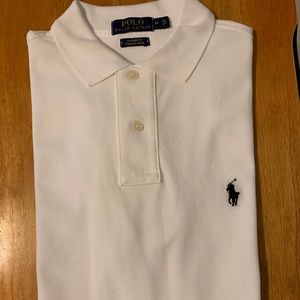 Ralph Lauren polo, white slim fit medium brand new